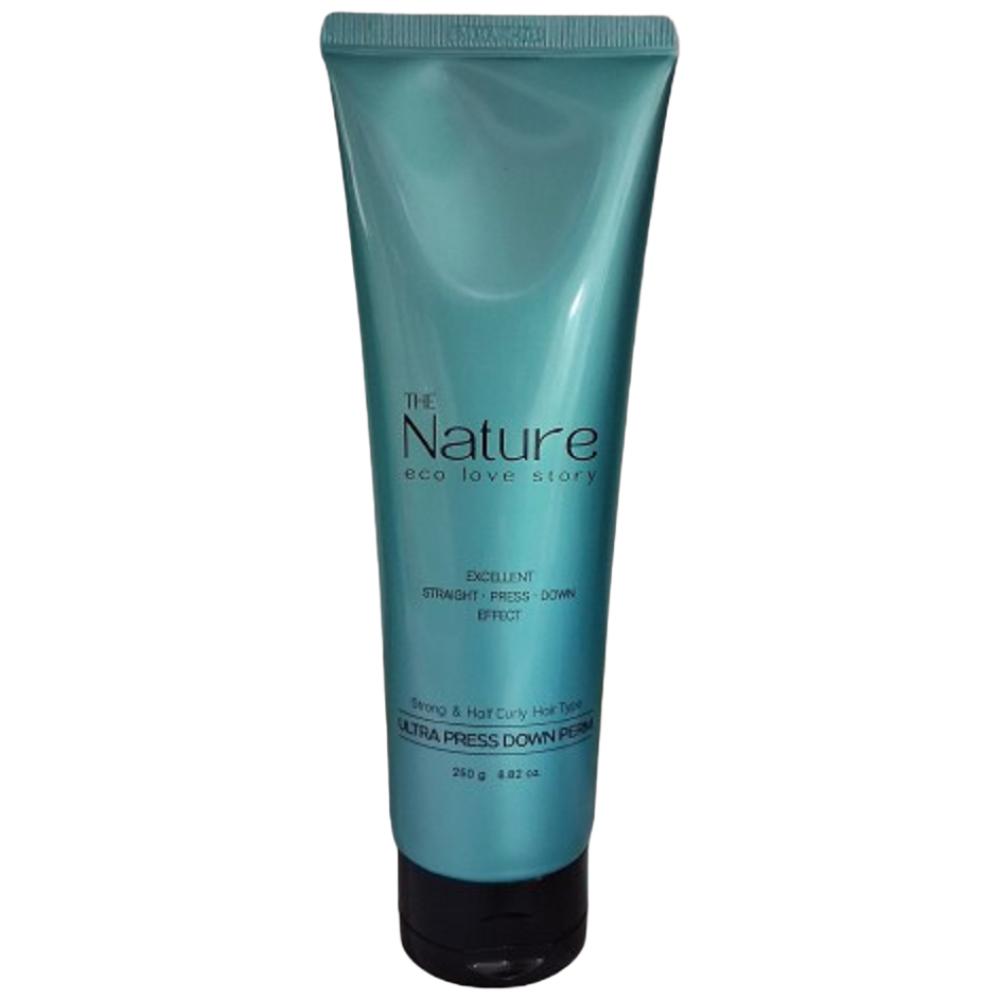 The Nature Ultra Press Down Perm, Side Hair Down Perm, Coarse Hair Down Perm, 3 Pcs, 250ml