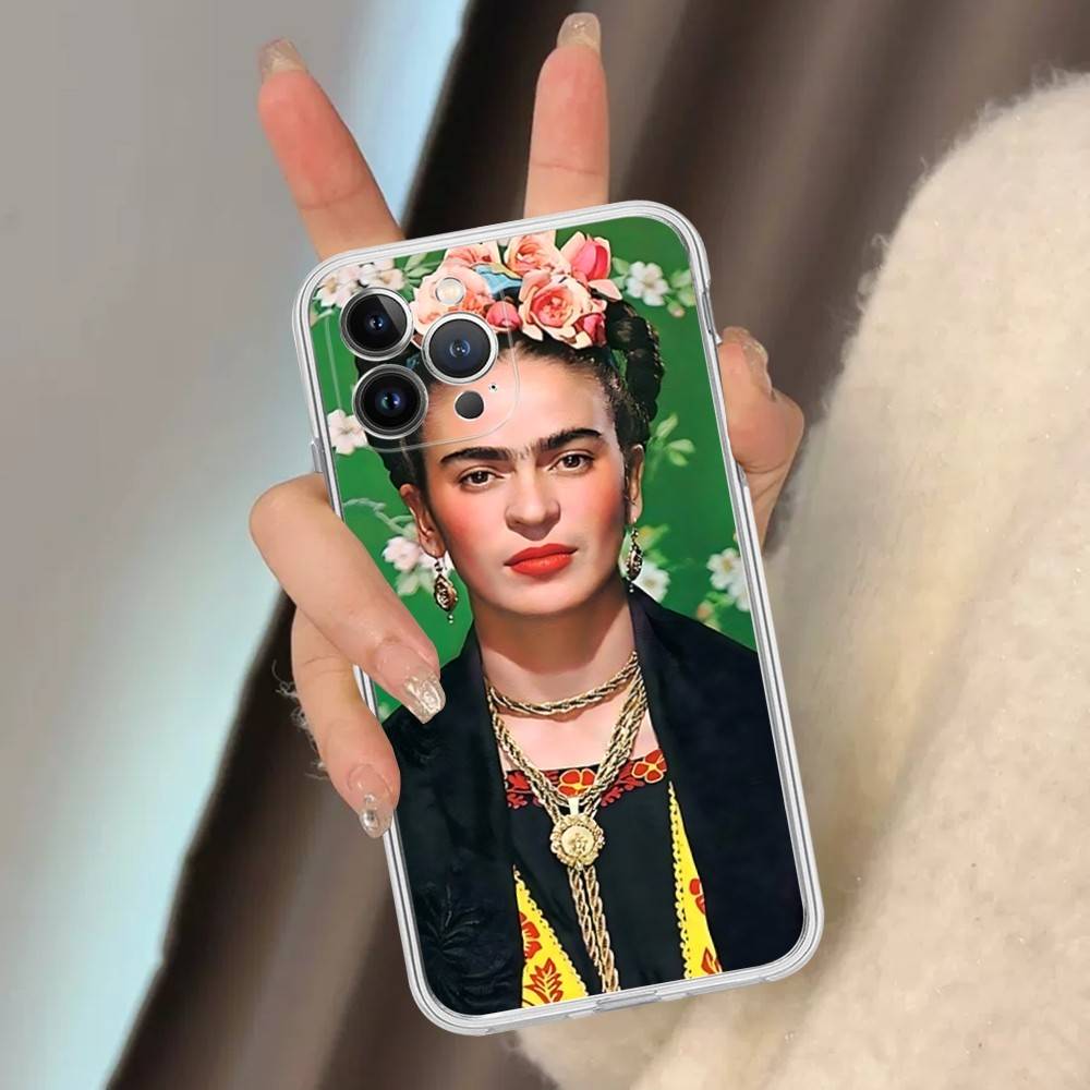 

Fashion F-Frida K-KahlosS Phone Case For IPhone 17 16 15 14 13 11 12 Pro Max 16 Plus Transparent iPhone 14 pro