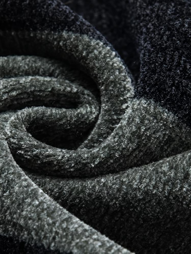 Color Block Knitted Sweater, Men's Casual Warm Mid Stretch Crew Neck Pullover Sweater for Men Fall Winter