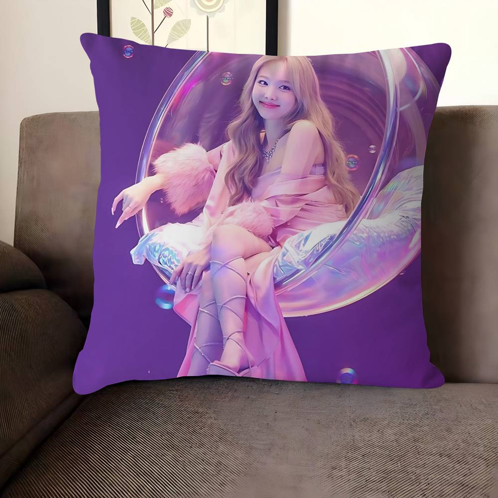 

Singer I-IM-NAYEON Cushion Cover Decorative Pillow Sofa Home Decor Case Pillow Cases 12x12Inch