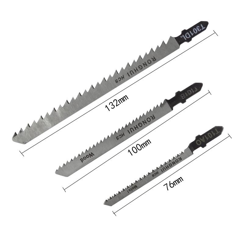 Extra Long Jigsaw Blade T244D - Fine/Coarse Teeth, Anti-Chip, for Wood, Metal, Plastic, Iron, Aluminum