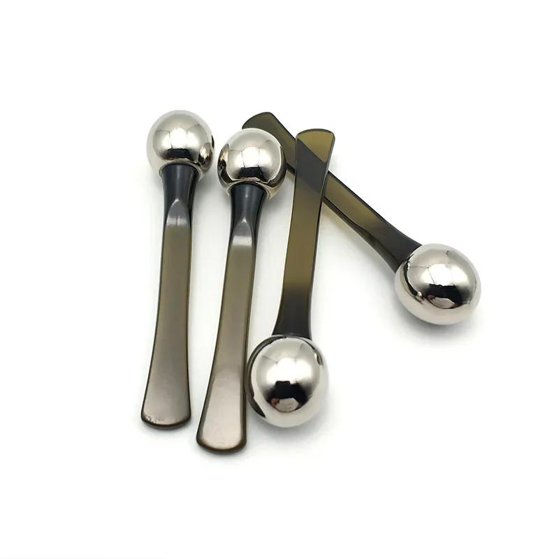 Eye Massage Roller Eye Cream Stick Applicator Cosmetic Spatula Anti Wrinkle Dark Circles Facial Spoon Gold Alloy Face Massager