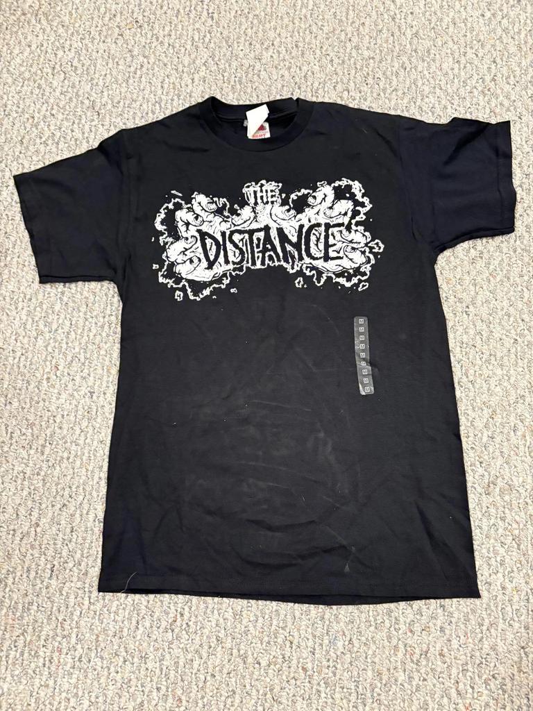 The Distance Shirt Mens Medium Black Band Graphic Tee Punk Rock Concert New