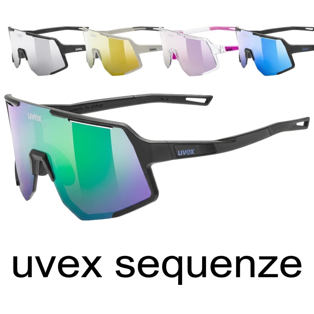 Sports Sunglasses UV400 Mirror Lens Sequenze Clear [Uvex] Anti-fog Cycling/Running/Outdoor
