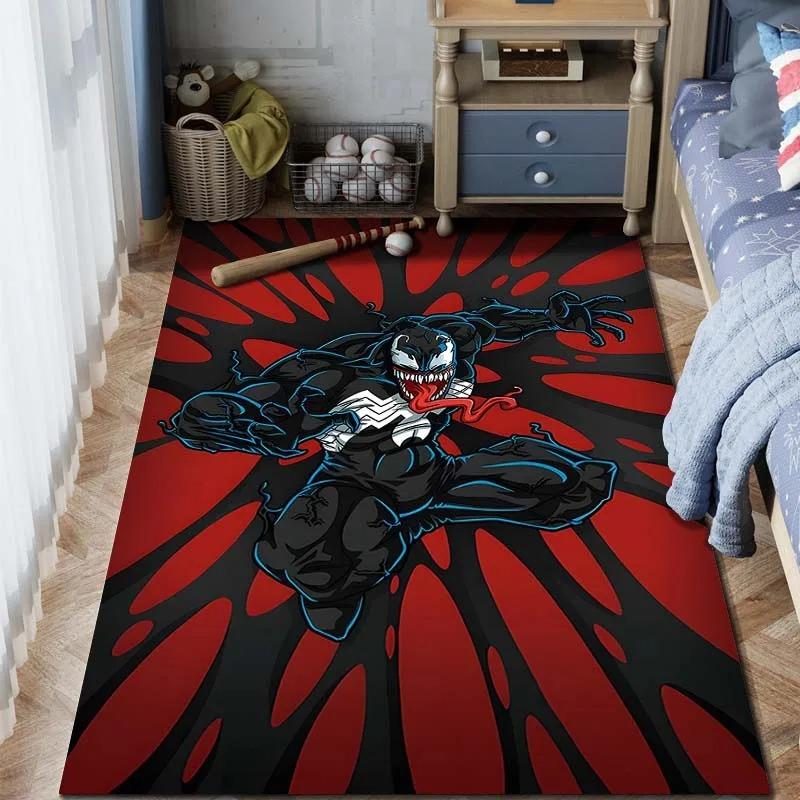 

Marvel Venom Print Carpet Rug for Home Living Room Bedroom Sofa Doormat Decor Non-slip Floor Mat Cloakroom Play Area Rug 80x120cm