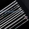 Authentic 925 Sterling Silver Tennis Bracelet Clear Cubic Zirconia Silver Bangle Girls Party Jewelry Hand Chain Sb61
