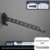 Invisible Wall-Mounted Folding Clothes Rack - No-Drill Bathroom or Balcony Storage Solution