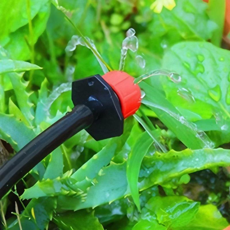 80Pcs Adjustable Irrigation Drippers 8 Hole Sprinklers Emitter Garden Micro Drip Irrigation System Balcony Yard Watering Nozzle