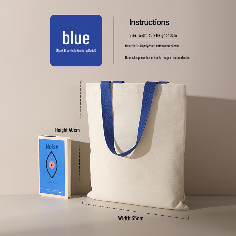 Tragbare Canvas-Tasche mit einer Schulter für Studenten zum Einkaufen