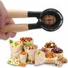 Multi-functional Wood Handle Heavy Duty Nutcracker Spring Design Manual Walnut Opener Effort-saving Non-Slip Walnut Clip Pecan