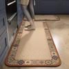 2-Piece Kitchen Oil-Proof Floor Mat Home Non-Slip Door Mat Full of Stand-Resistant Large Area Mat Carpet Crystal Velvet New