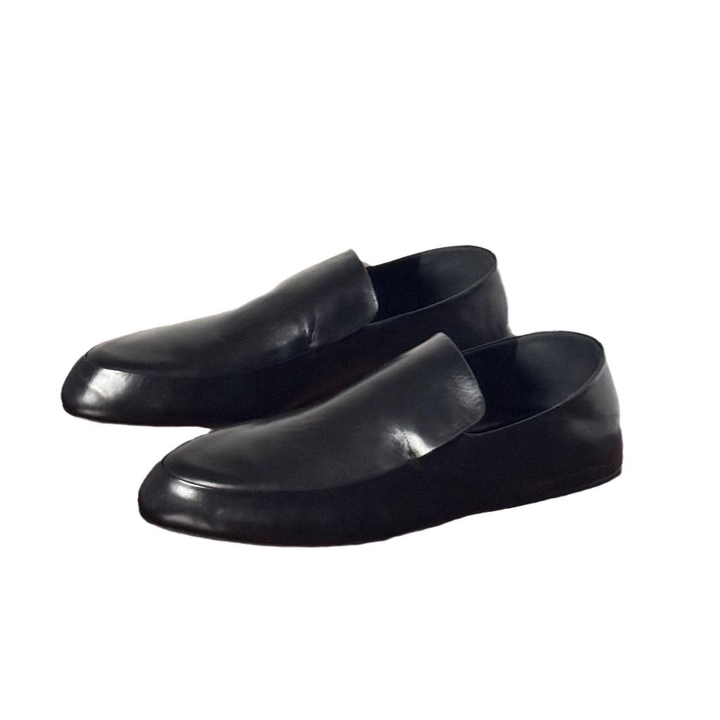 Leather British Style Deep Mouth Pointed Flat Bottom Small Leather Shoes Women's 2025 New Spring Versatile Loafers Commuter Shoes