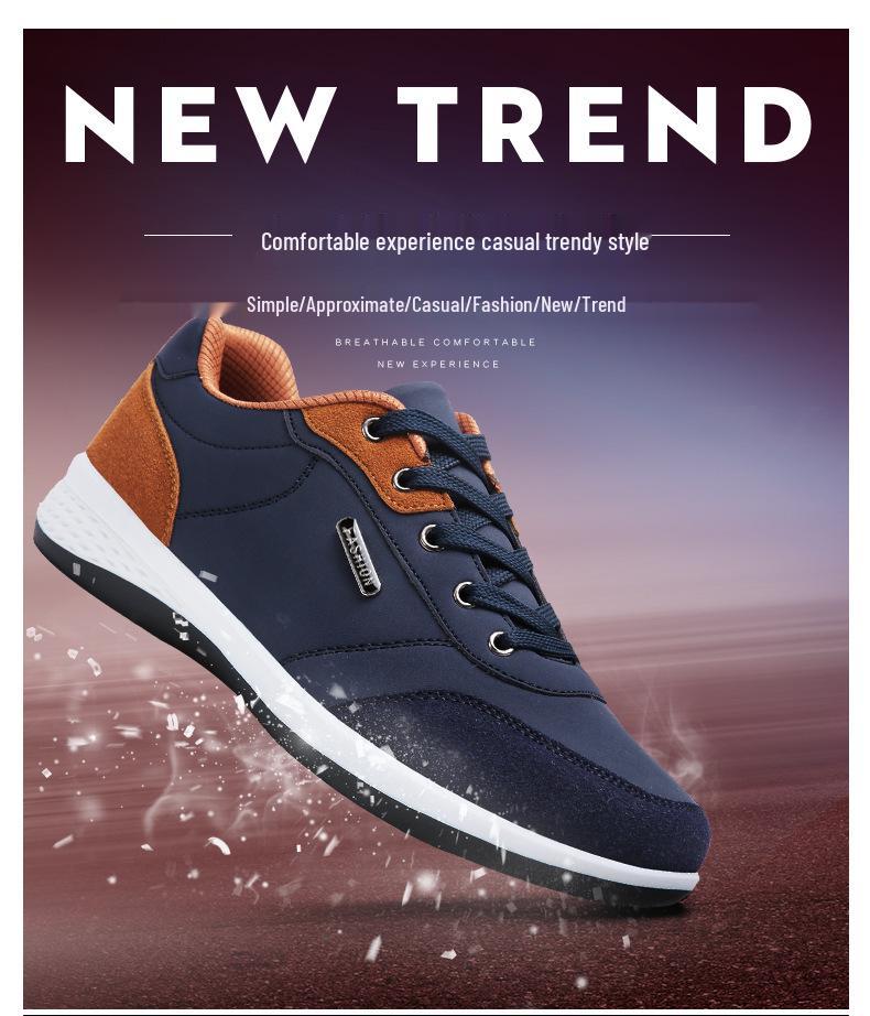 Spring Men's Non-slip Casual Walking Shoes - Soft Sole for Middle-aged and Elderly