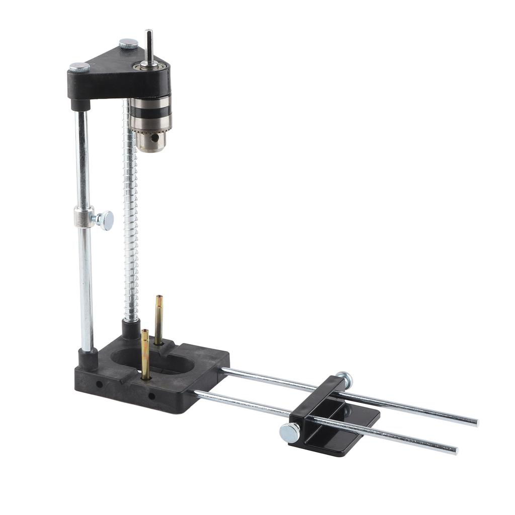 Woodworking Drill Guide Adjustable Drilling Template Hole Punch Locator for Carpenter Plastic Base