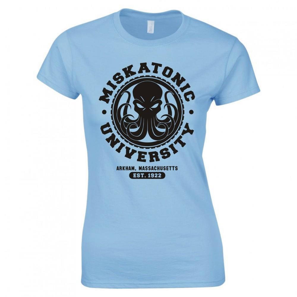 Inspired By Hp Lovecraft Cthulhu Miskatonic Uni Ladies Skinny Fit Tshirt S