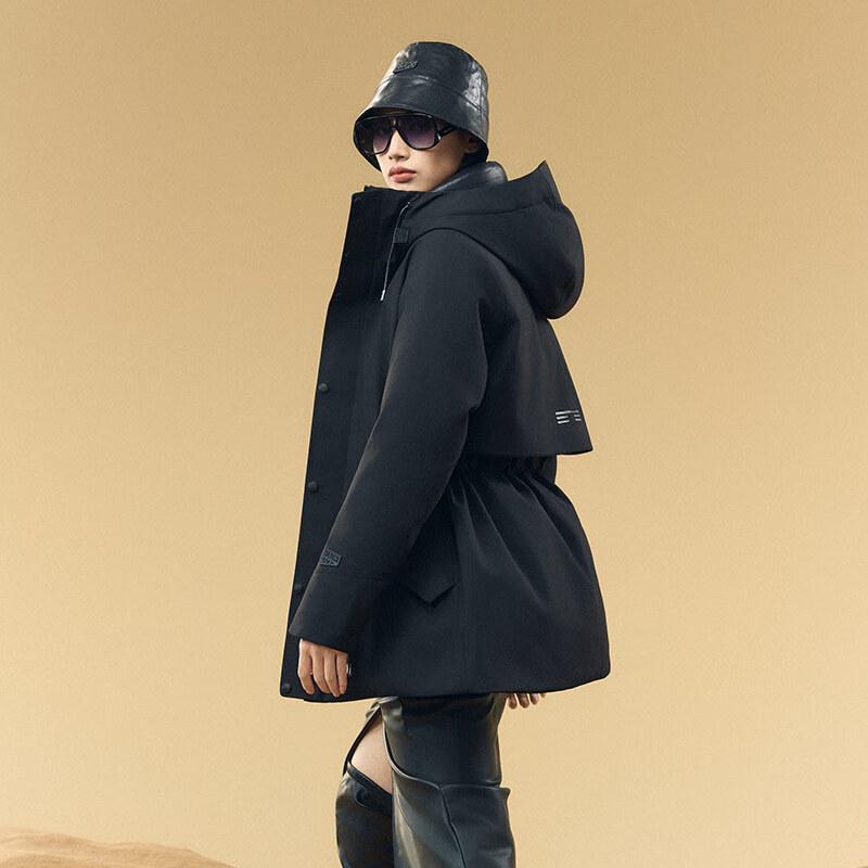 

Gaofei Women s Black Gold Short Goose Down Jacket M