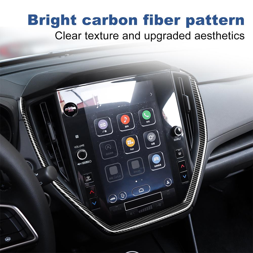 Für Subaru Crosstrek 2025 Impreza 2025 WRX 2025 2025 2025 ABS Auto Schaltknauf Panel Aufkleber Glänzend Matt Kohlefaser Zubehör