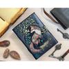 Fox Print Leather Journal With Deckle Edge Paper Handmade Leather Journal Book of Shadows Perfect for Blank Spell Books Gift For Her Him