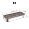 304 Edelstahl Frischehalteschale Vertieft mit Deckel Lebensmittelaufbewahrungsbox Kühlschrank Organizer Behälter Küchenaufbewahrungsbox