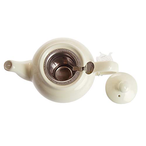 LONDON POTTERY Farmhouse Teapot, 2-Cup, Ivory