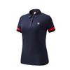 Golf Series Elegant Vitality Short Sleeve Polo Shirt Women Tops Legendary-Blue A11W115151F-NV