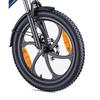 HillMiles Mile 2 City Commuter E-Bike 350W 36V13Ah, Up to 25km/h, Oil Disc Brakes, Full Suspension, 20" Fat Snow Tire Pedelec