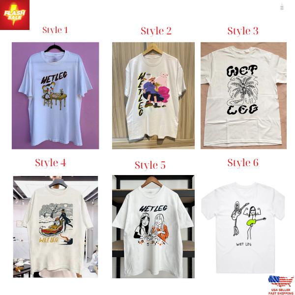 Vintage Wet Leg Band T-Shirt Classic Graphic Tee | Funny Gift for Music Fans M