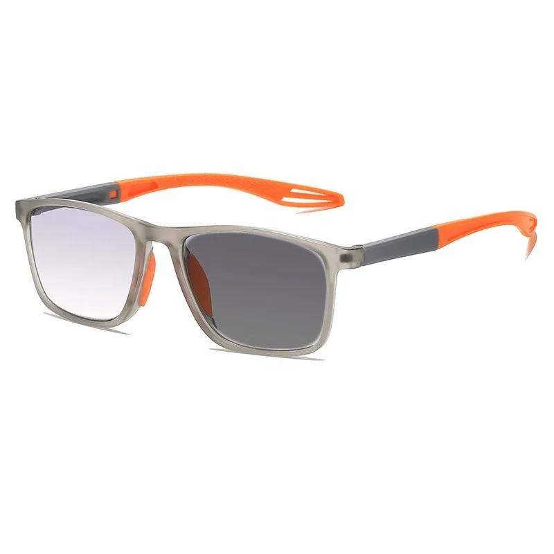 Herren Damen Photochrome Lesebrille Trendy Vintage Verlaufgläser Fernsichtbrille Unisex Ultraleicht Anti-UV Alterssichtigkeit