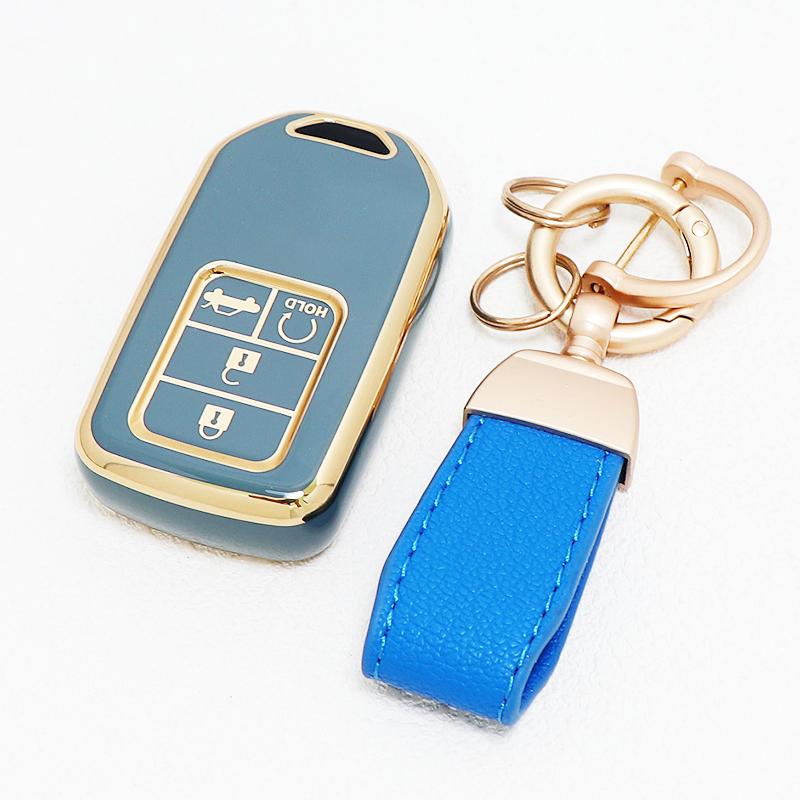 Keychain Protector 4/5 Buttons Shell Fob For Honda Crv Hrv Legend Jazz City Odyssey Civic Rr Vti Smart Remote Car Key Case Cover