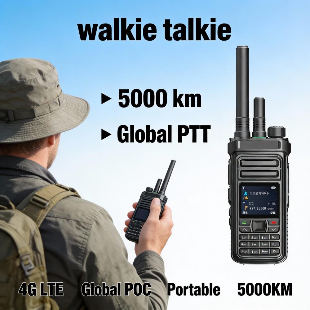 Dual-Mode-Walkie-Talkie 4G-Netzwerk + analoges 5-W-Funkrelais, 100 km Zweiwege-Gegensprechanlage für Haushaltsflotte