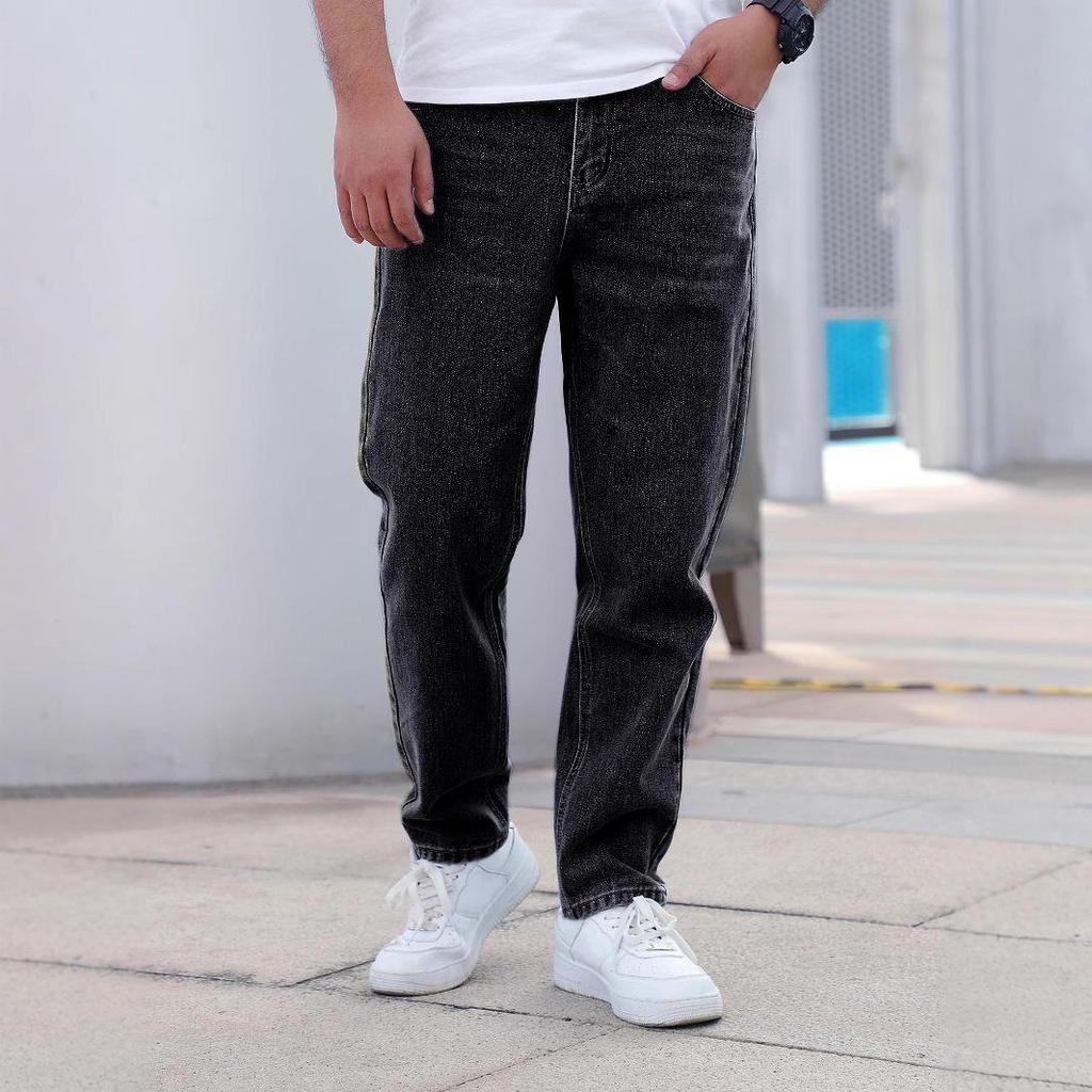 Men's Casual Tall Loose Straight Jeans - High-end & Trendy