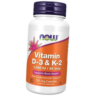 Vitamin D3 K2, Vitamin D-3 & K-2, 120 Vegcaps (36128048)