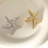 Exaggerated 2025 Starfish & Five-Pointed Star Metal Ring for Index Finger