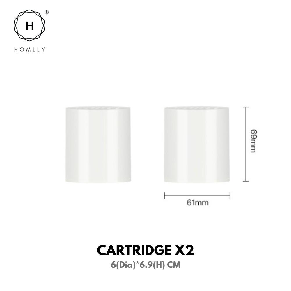 

Homlly 25 Stage Shower Washing Water Filter with Vitamin C (Cartridges Included) Cartridges x2