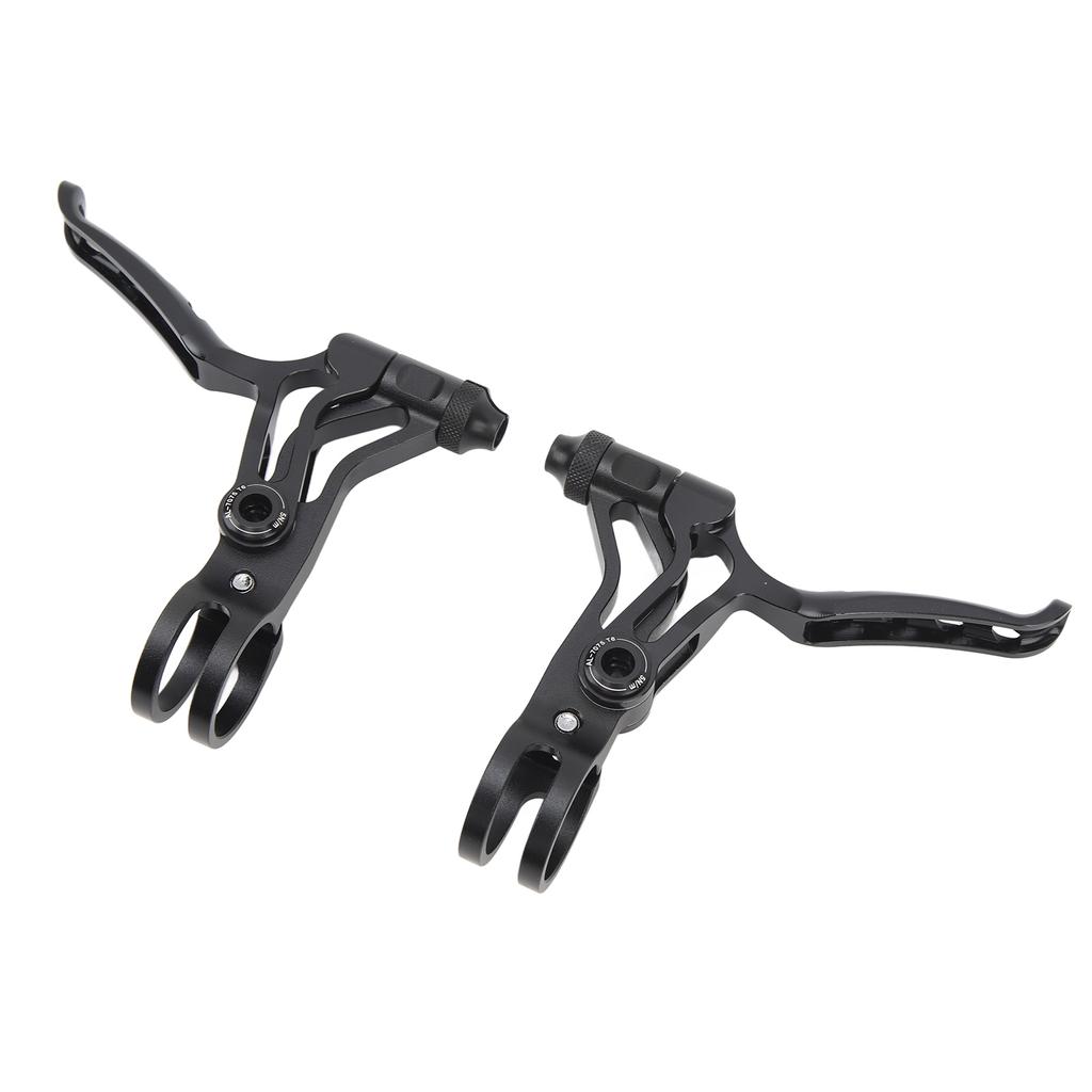 1 Pair Bicycle Brake Lever Hollow Aluminum Alloy 22.2mm Sensitive Black V Brake Handlebar for Folding Bick Road Bike