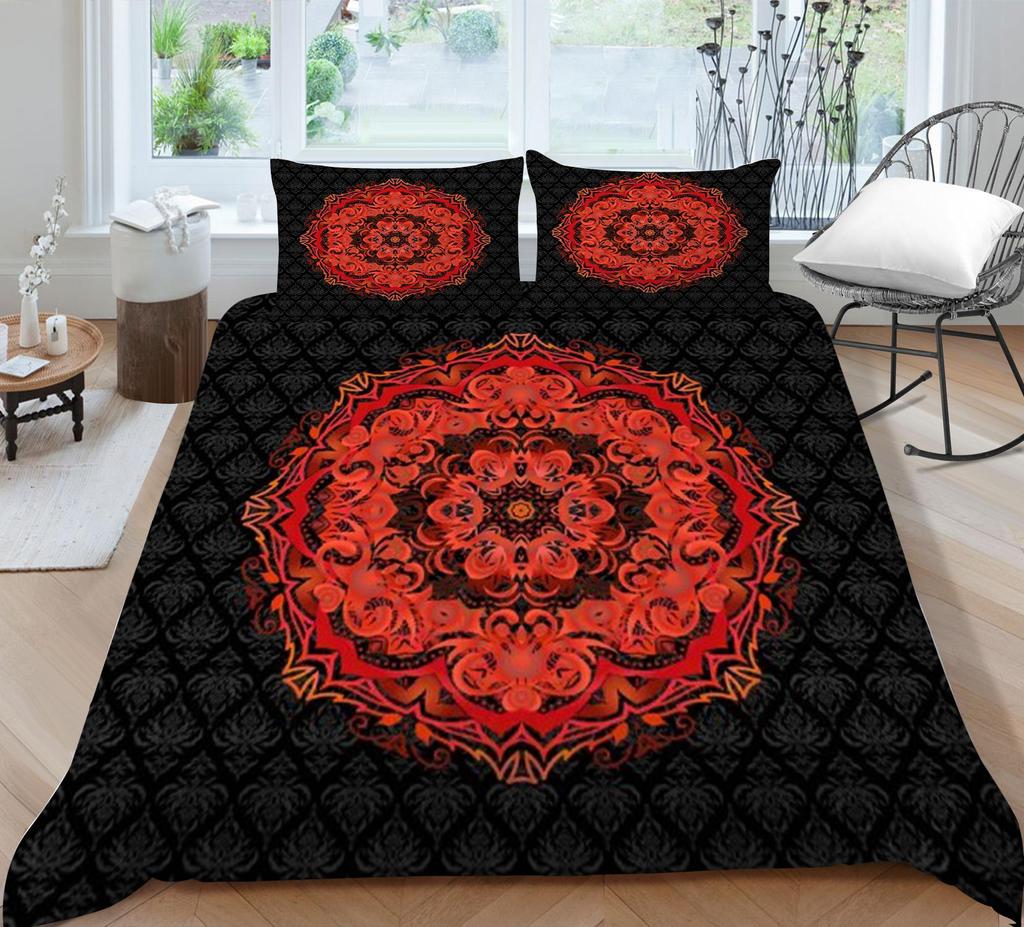 Bohemian Duvet Cover Fashion Bedding Cover Polyester Quilt Cover Queen Size Bedding Luxury Home Textiles Bed Set