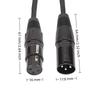 2PCS 3pin XLR3 to RJ45 Female Cable Plug and Play XLR Network Cord for LED Strip Recording Studio