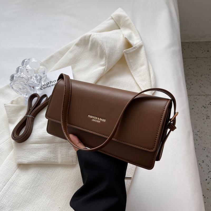 Bags Women'S Retro Fashion Small Square Bags Simple Shoulder Bags Foreign Style Messenger Bags