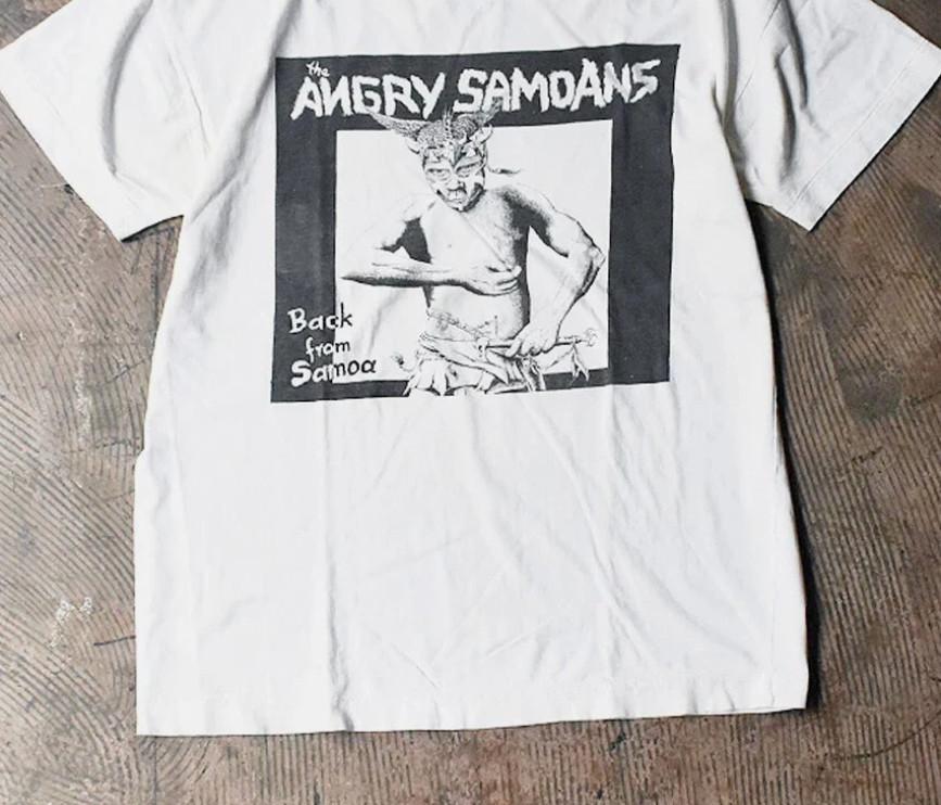 80's The Angry Samoans Back From Samoa Short Sleeve White All Size T-Shir