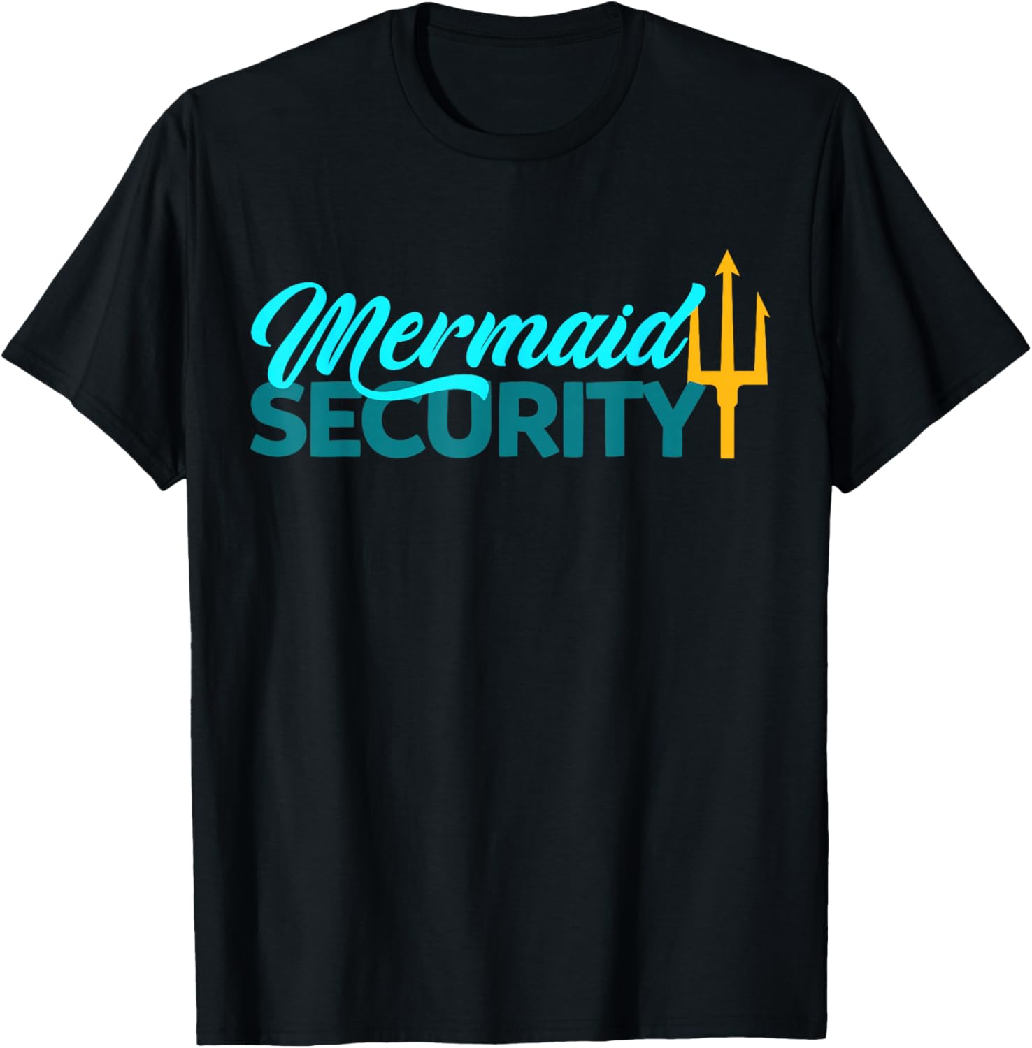 Mermaid Security Birthday Party Matching Dad Boys T-Shirt S разноцветный