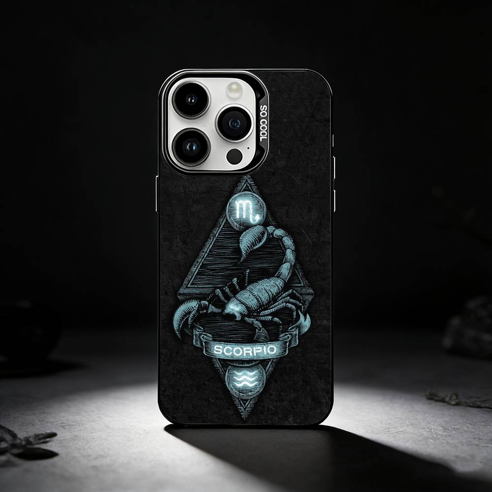 Twelve zodiac signs Phone Case For iPhone 17,16,15,14,13,12,11 Plus,Pro Max,XS,Colored silver phone case
