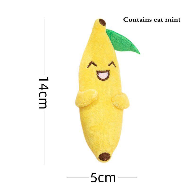 1PC Plush Cat Toy Catnip Cute Funny Chew Cat Playthings Cartoon Interactive Kitten Mini Teeth Grinding Thumb Pet Dog Chewing Toy