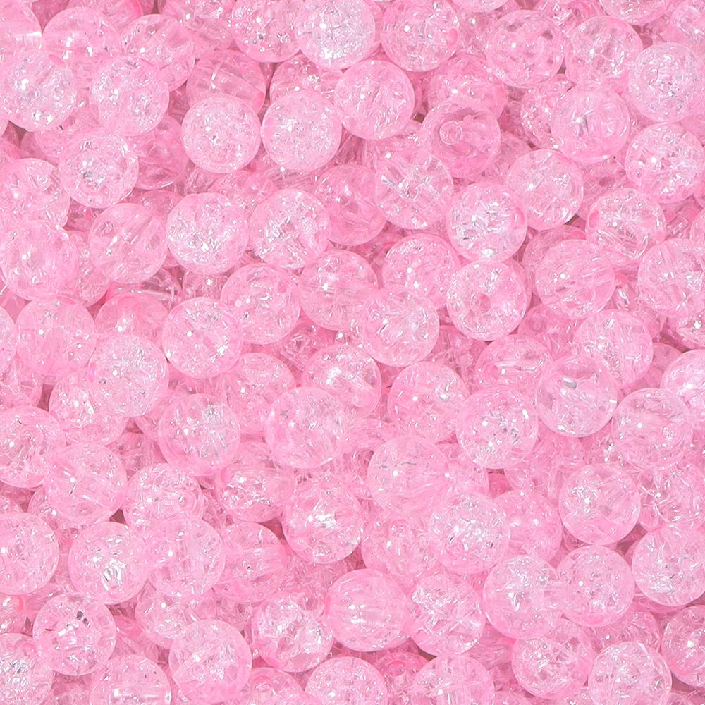 50pcs/Lot 8 10mm Colorful Cracked Beads Acrylic Beads Colorful Round Loose Spacer Bead For Jewelry Making DIY Bracelet Necklace