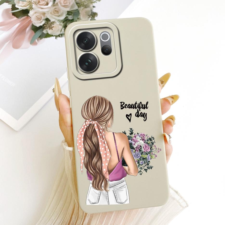 For Vivo V70 5G Case V2538 Luxury Art Painted Cover Soft Silicone Case For Vivo V70 Elite V2548 V 70 VivoV70 FE V70FE V2550 Bags