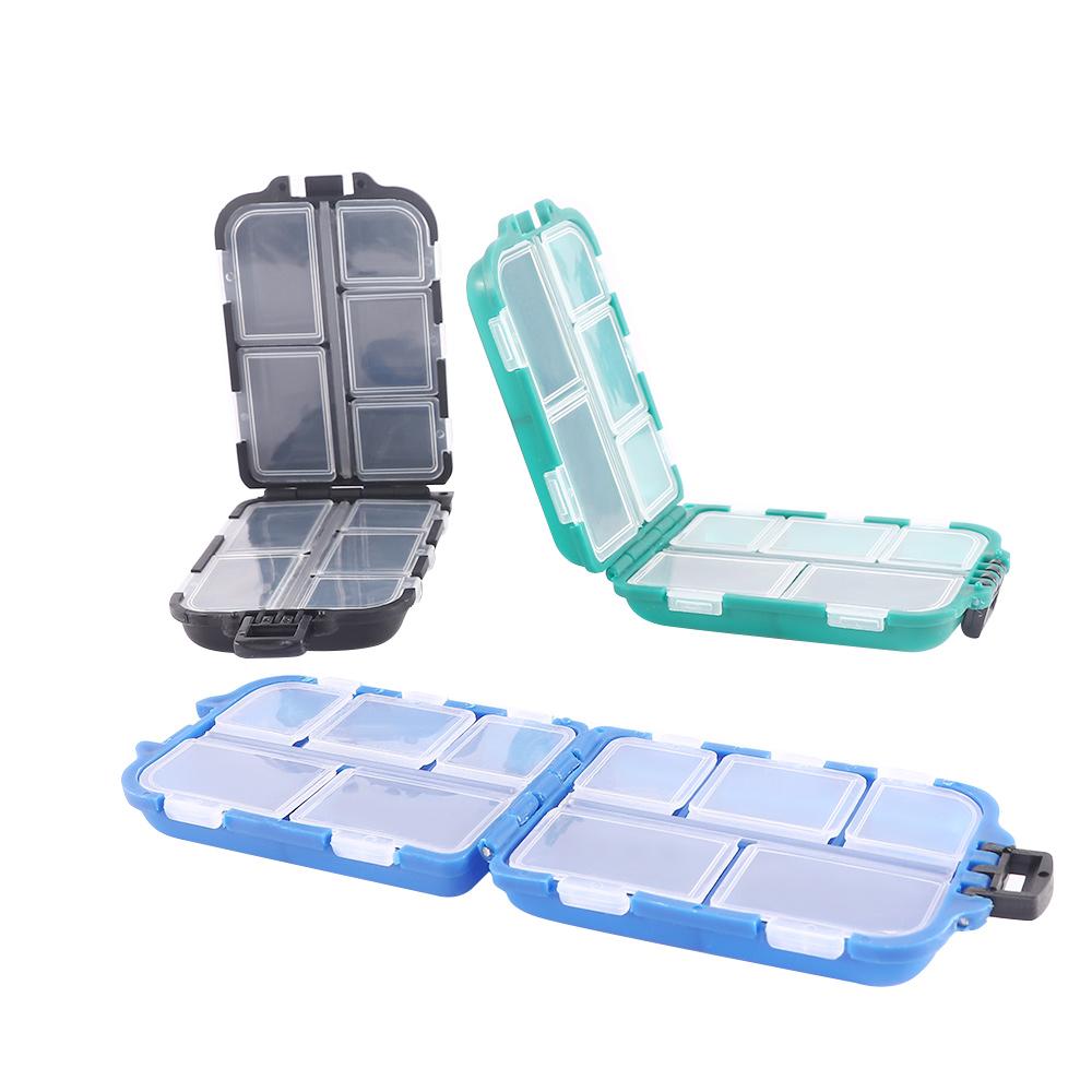 

Outdoor Plastic Accessory Square Bait Storage Case Fishing Tackle Boxes Fishhook Box Lure Container