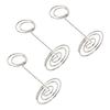 20 Pcs Table Number Holder 85mm Round Iron Place Card Holder Desktop Photo Memo Stand for Wedding Party Graduation