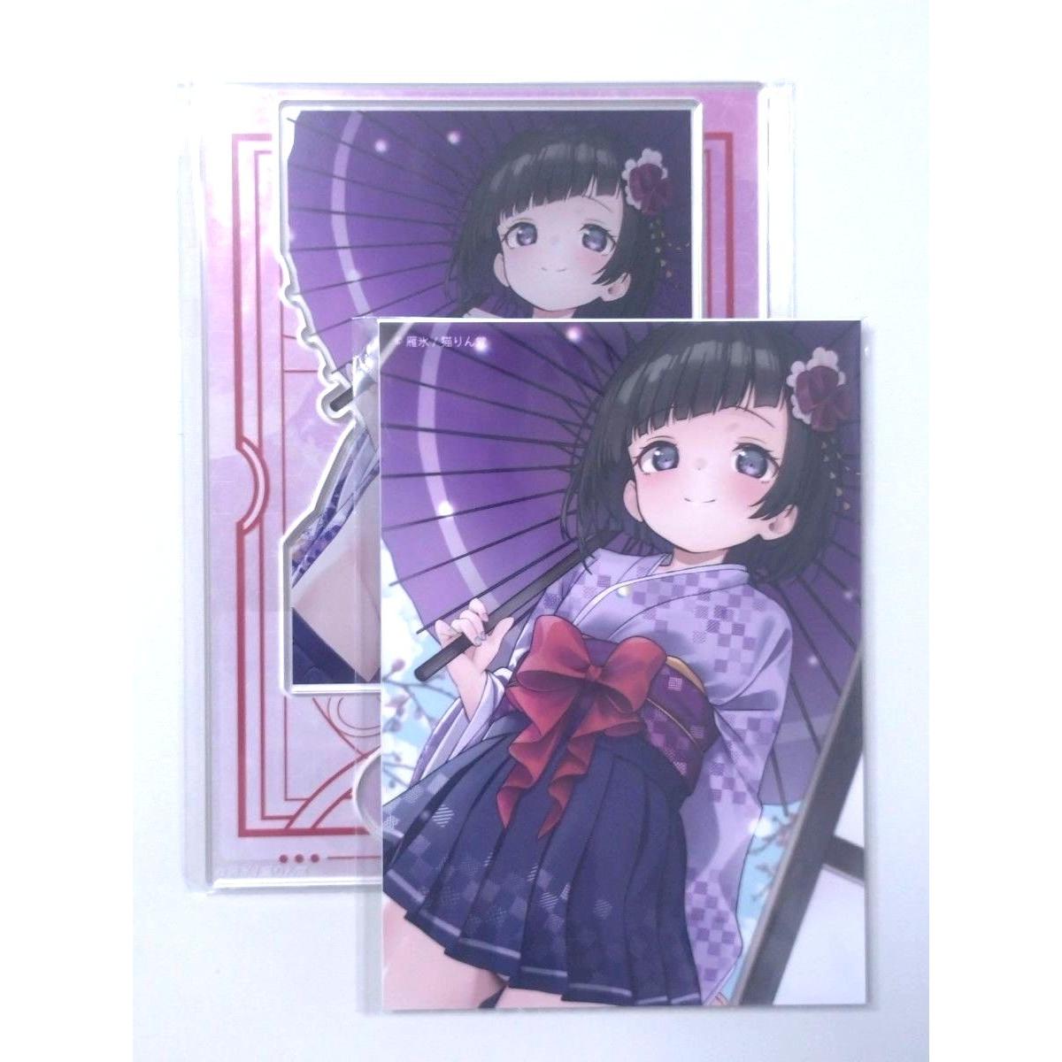 Used Nekorindo Selection Lottery 4th edition MEGAMI C Prize A6 Acrylic Figure E Prize Bromide Set Ganhyo Acrylic Stand