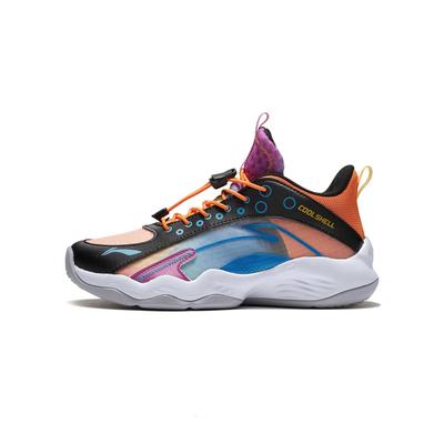Li Ning Kids Primary 2.0 High-Top Basketball Shoes Kids Sneakers Black Orange YKBS018-1