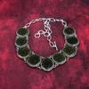 Κολιέ Moldavite από Μασίφ Ασήμι 925 με Ρυθμιζόμενη Αλυσίδα, Χειροποίητο Κολιέ με Πολύτιμο Λίθο για την Ημέρα Μνήμης