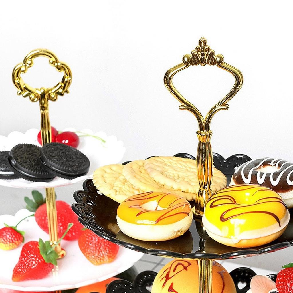 Stylish Tiered Tray Stand for Display for Birthdays Weddings Desserts